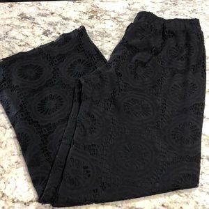 Pink Coconut Wide Leg Lace Pants